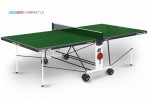 Теннисный стол для помещения Compact LX green усовершенствованная модель стола 6042-3 s-dostavka - магазин СпортДоставка. Спортивные товары интернет магазин в Красноярске 