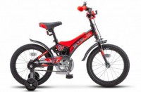 Детский велосипед Stels Jet 16" Z010 черный красный 2022 - магазин СпортДоставка. Спортивные товары интернет магазин в Красноярске 